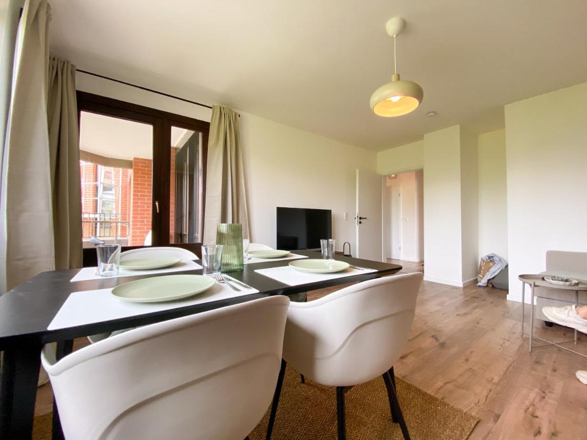 Schoene Wohnung Mit Rheinblick/Duesseldorf/Neuss/Messe Eksteriør bilde